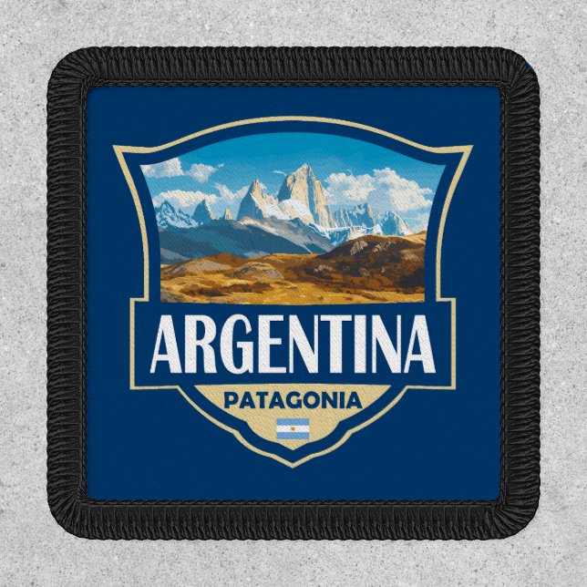 Argentina Illustration Retro Badge (Front)