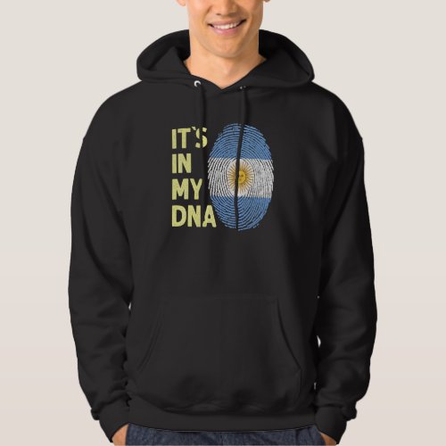 Argentina In My Dna Argentinian Flag Team Argentin Hoodie