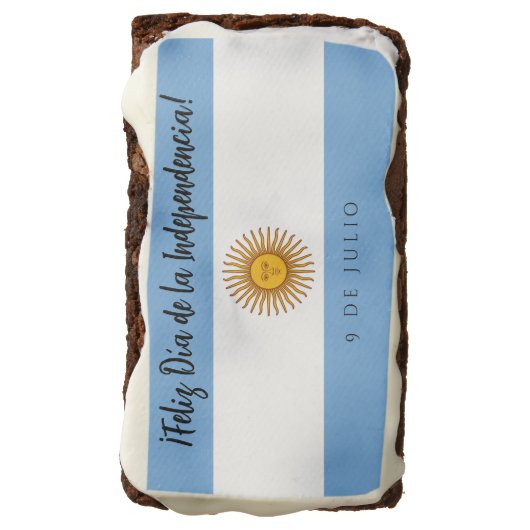 Argentina Independence Day Flag Brownie (Rotated)