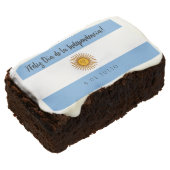 Argentina Independence Day Flag Brownie (Angled)