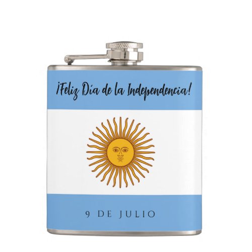 Argentina Independence Day Flag Flask