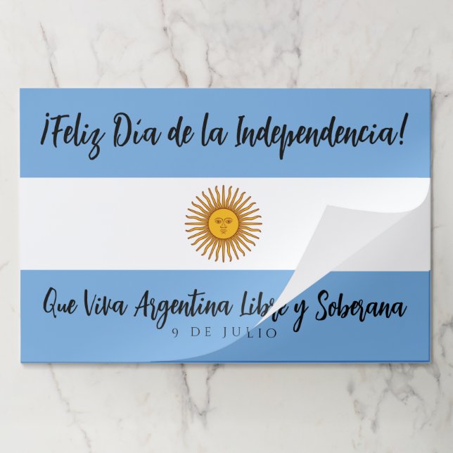 Argentina Independence Day Flag Paper Pad (Folded)
