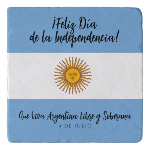 Argentina Independence Day Flag Trivet