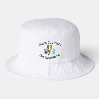 Argentina Ireland USA Shamrock Flag Personalized Bucket Hat