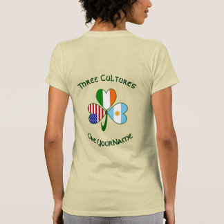 Argentina Ireland USA Shamrock Personalize Women's T-Shirt