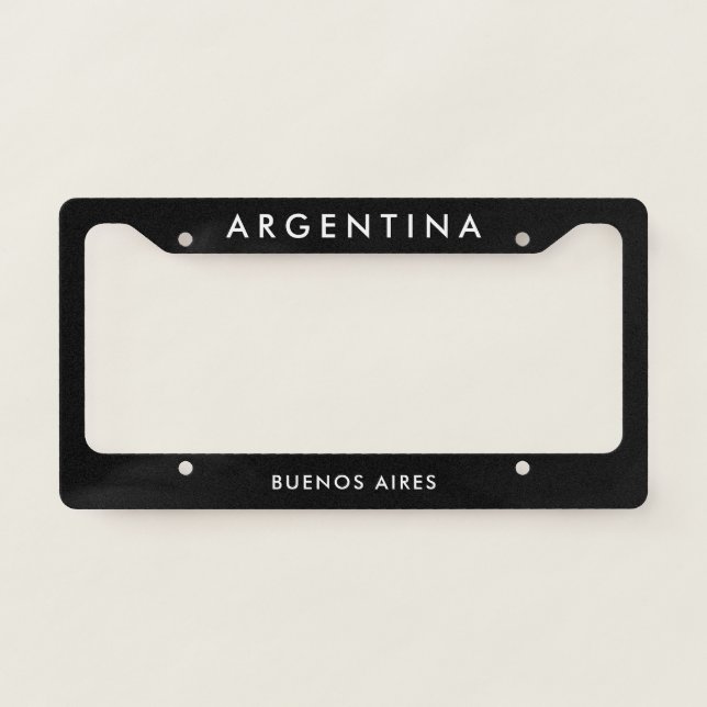 Argentina License Plate Frame (Front)