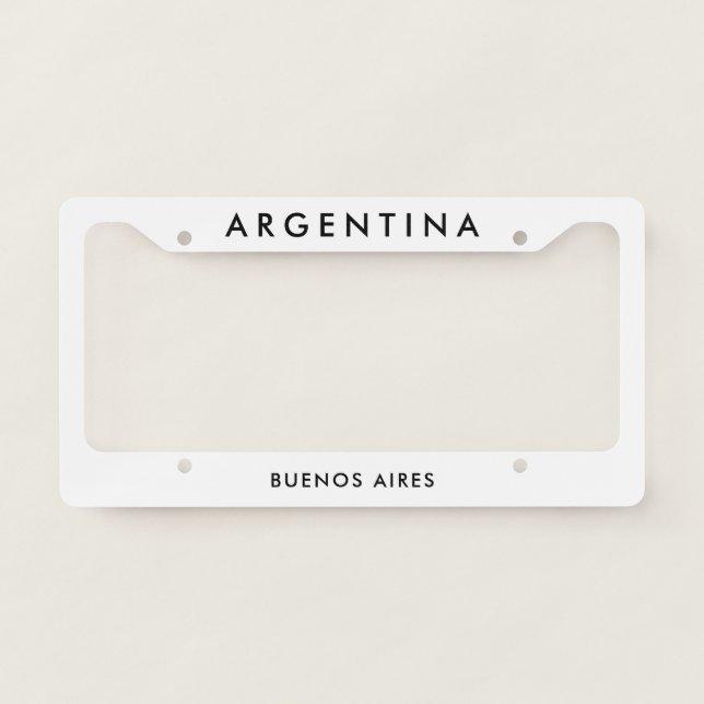 Argentina License Plate Frame (Front)