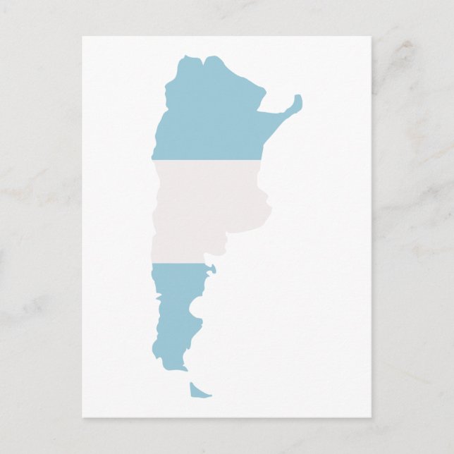 Argentina map postcard (Front)