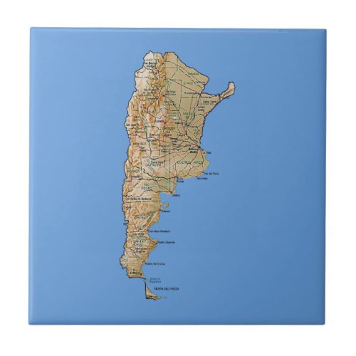 Argentina Map Tile