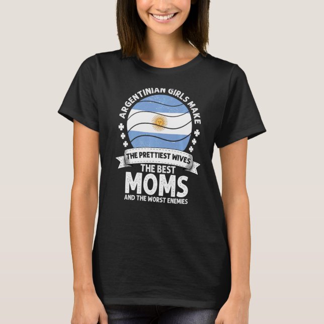 Argentina Mom Mothers Day Mama Argentinian America T-Shirt (Front)