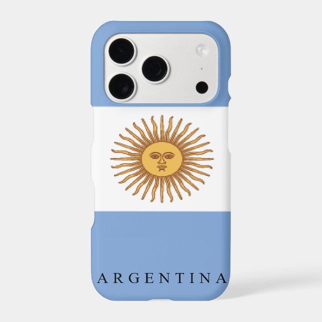 Argentina National Flag iPhone Case (Back)