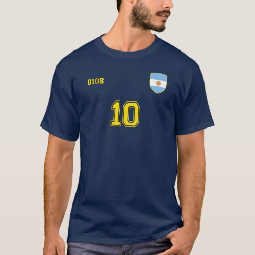 Argentina National Football Team Soccer Retro Kit T_Shirt