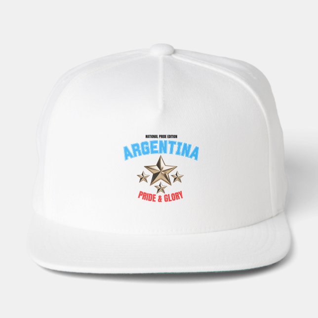 Argentina National Pride Edition 5 Panel Snapback Snap Back Hat (Front)