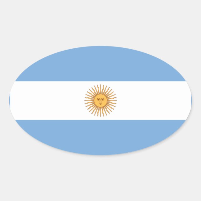 argentina oval sticker (Front)