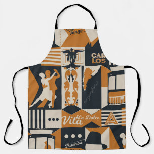 argentina pattern seamless design illustration apron