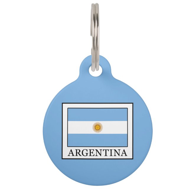 Argentina Pet Name Tag (Front)