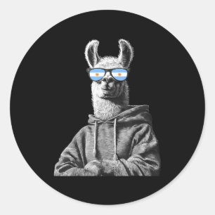 Argentina Pride Argentinian Flag Classic Round Sticker