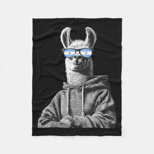 Argentina Pride Argentinian Flag  Fleece Blanket (Front)