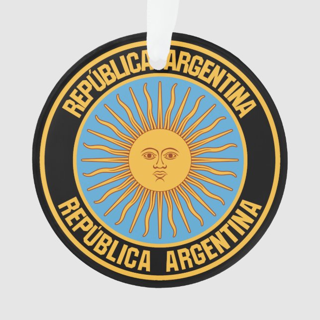 Argentina Round Emblem Ornament (Front)