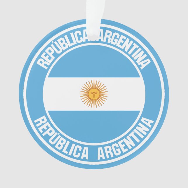 Argentina Round Emblem Ornament (Front)