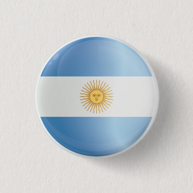 Argentina  Round Icon Flag  Button (Front)