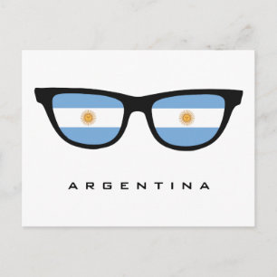 Argentina Shades custom text & color postcard