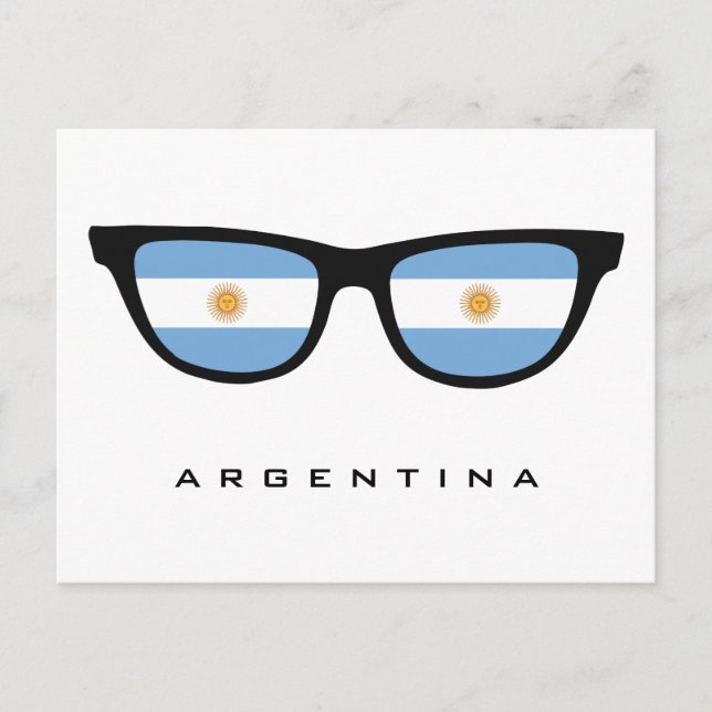 Argentina Shades custom text & color postcard (Front)