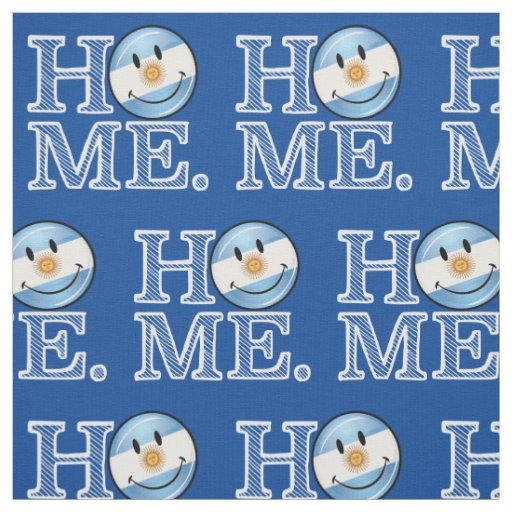 Argentina Smiling Flag House Warmer Fabric