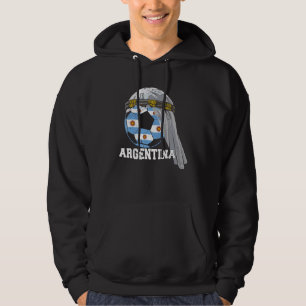 ARGENTINA Soccer 2022 Flag Ball Arab Keffiyeh Foot Hoodie
