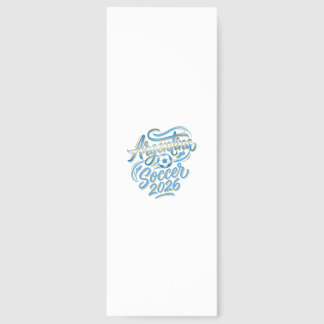 Argentina Soccer 2026 Soccer Bold Country Typograp Bookmarks