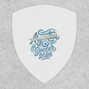 Argentina Soccer 2026 Soccer Bold Country Typograp Patch