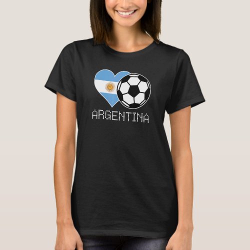 Argentina Soccer Argentinian Flag Love Country Pri T_Shirt