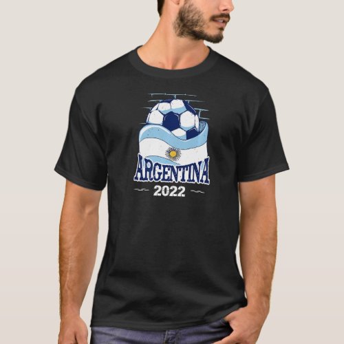 Argentina Soccer Argentinian Flag Pride Futbol Pla T_Shirt