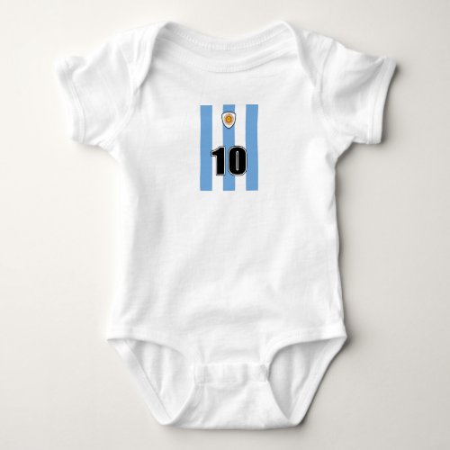 Argentina soccer baby bodysuit
