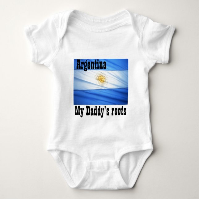 Argentina soccer baby bodysuit (Front)