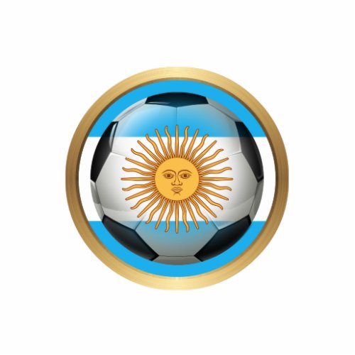 Argentina Soccer Ball Sports Ornament