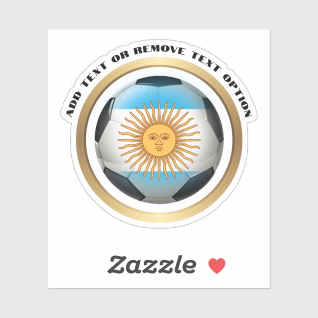 Argentina Soccer Ball Sports Sticker (Sheet)