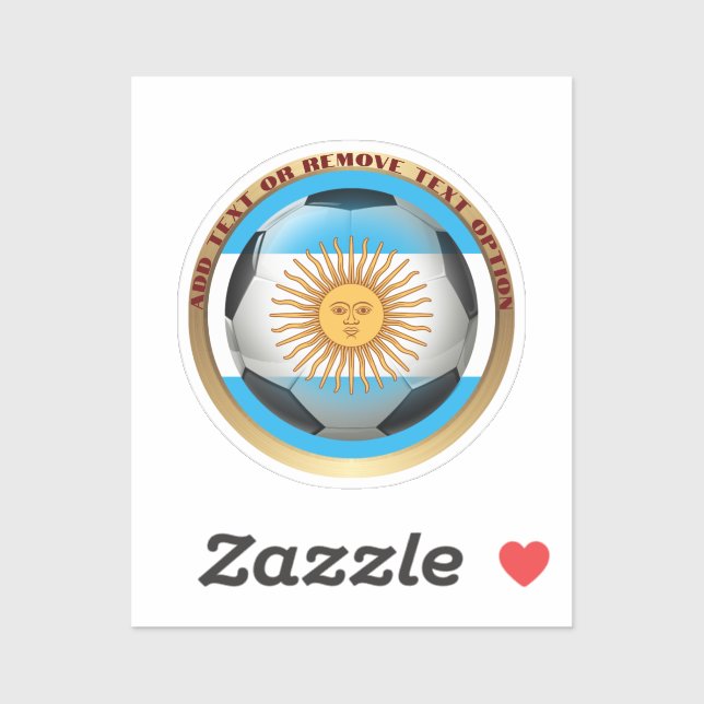 Argentina Soccer Ball Sports Sticker (Sheet)