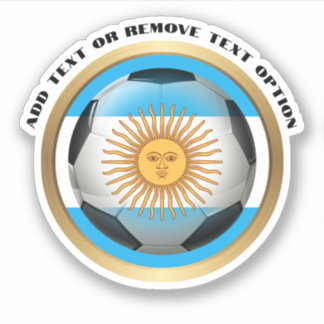 Argentina Soccer Ball Sports Sticker