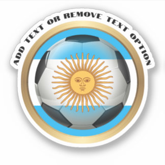 Argentina Soccer Ball Sports Sticker