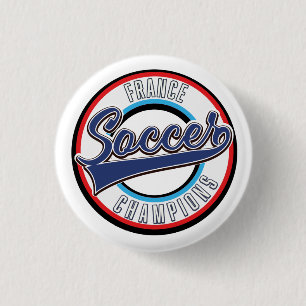 Argentina Soccer Champions Classic Round Sticker B Button
