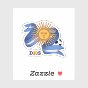  Argentina Soccer D10S Fan Sticker
