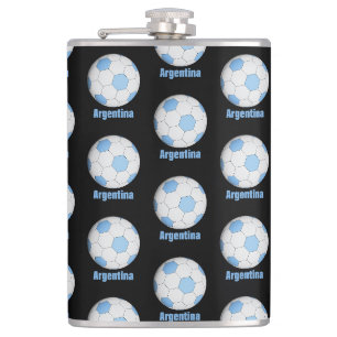 Argentina soccer flask