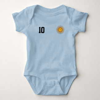 Argentina Soccer/Football Custom Name & Number Baby Bodysuit