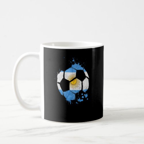Argentina Soccer Graphic Argentina Flag Football S Coffee Mug