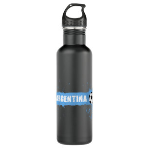 Argentina Soccer Jersey Football Argentina Futbol  Stainless Steel Water Bottle