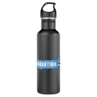 Argentina Soccer Jersey Football Argentina Futbol Stainless Steel Water Bottle