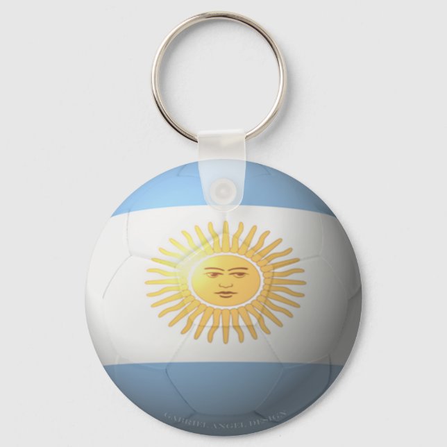 Argentina Soccer Keychain (Front)