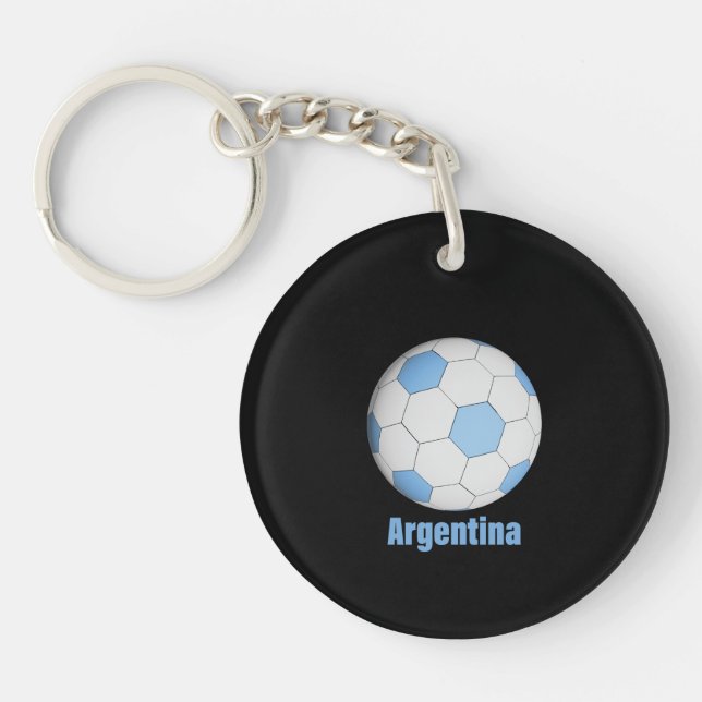 Argentina soccer  keychain (Front)