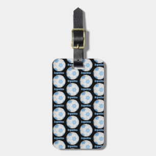 Argentina soccer luggage tag